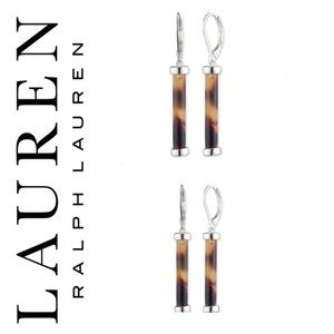 🐘 Ralph Lauren Tortoise Drop Earrings